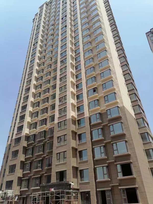 汾陽市錦匯苑 黑墩仿石漆  、水包砂